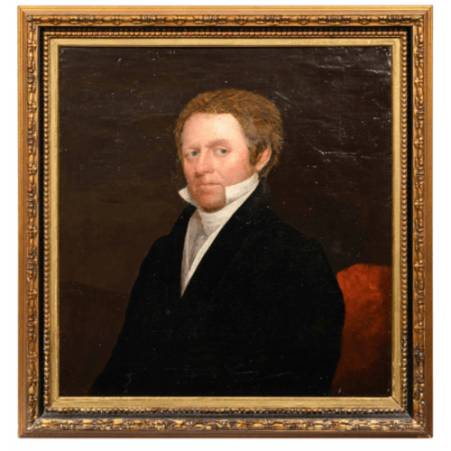 Portrait of a Gentleman, American School, 19th C - Anecdote