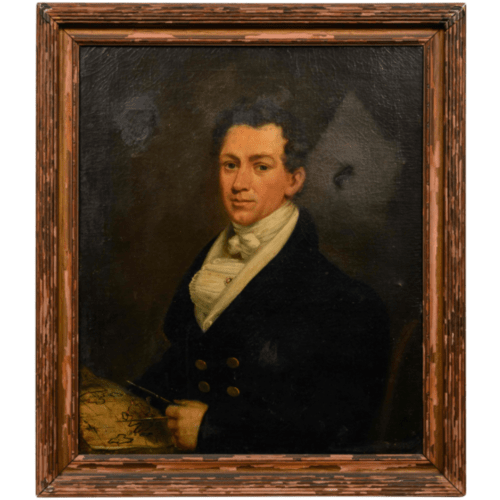 Portrait of a Gentleman, British School, 19th C. - Anecdote