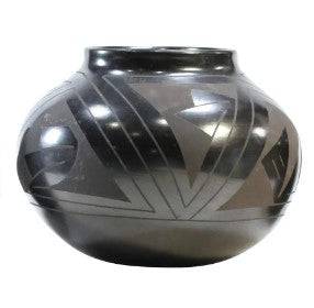 Southwest Black Pottery, Signed - Anecdote