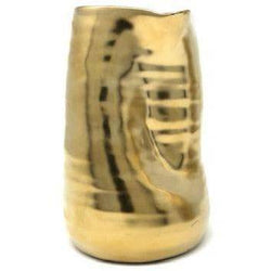 Tegan 6" Matte Gold Ceramic Vase - Anecdote