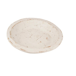 Wooden Dough Bowl - White
