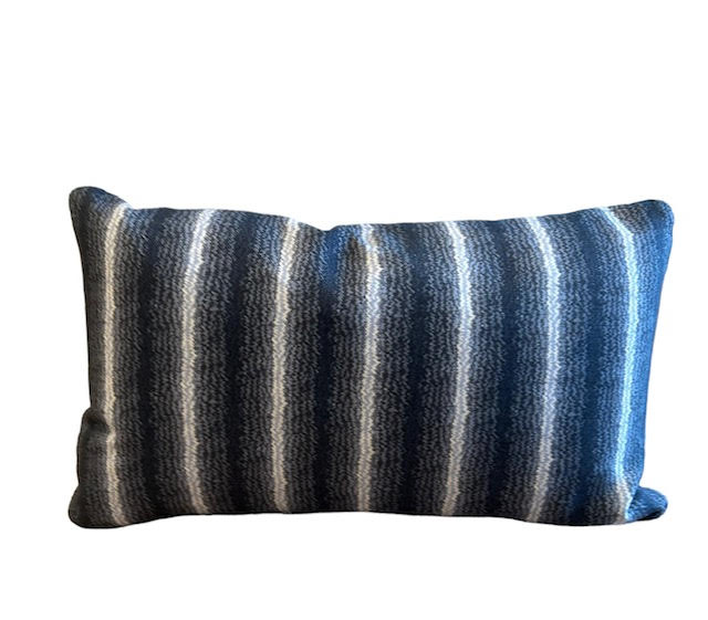 Theory Blue Throw Pillow