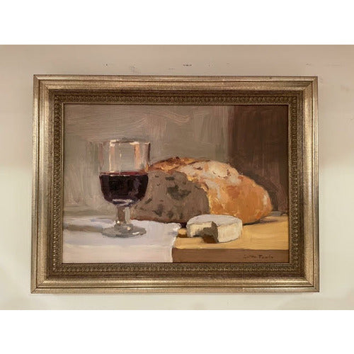 "Bread with Red Wine and Cheese" by Lotta Teale